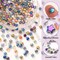200PCS 8MM Bedazzling Irisedent Glass Beads, Crystal Star Beads(Star-8MM)